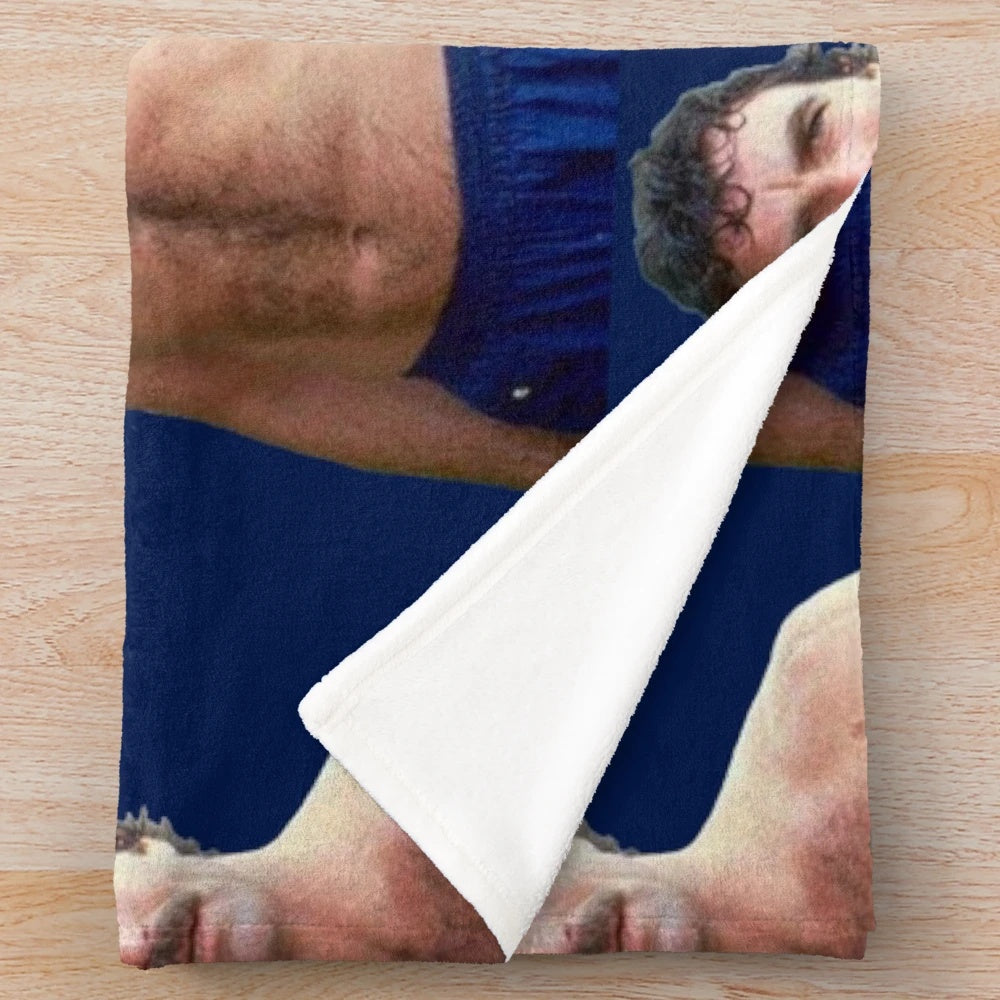 Tom Selleck inspired plush blanket for a cozy and masculine home decor
