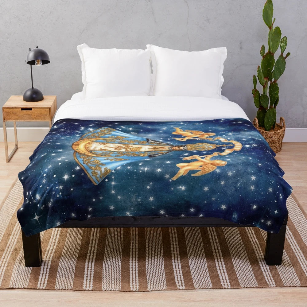 Manta suave con diseño de la Virgen de San Juan de los Lagos