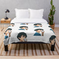 Maou Glance Plush Blanket with Sadao Maou Inspired Design