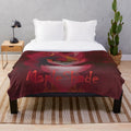 Mapleshade inspired plush blanket with darkforest pattern