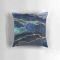 Glamorous marbled galaxy faux marble boho pillow with a Milky Way design