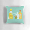 Soft, plush pillow featuring a fun margarita design, perfect for adding a touch of Mexican-inspired style to your home.