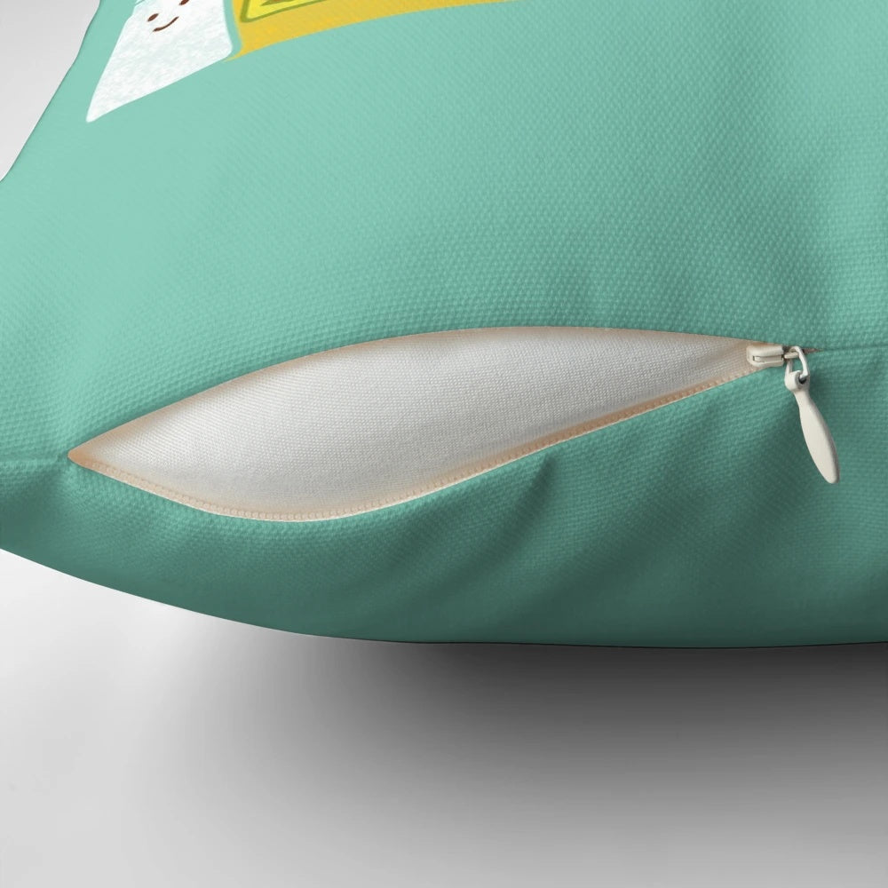 Soft, plush pillow featuring a fun margarita design, perfect for adding a touch of Mexican-inspired style to your home.
