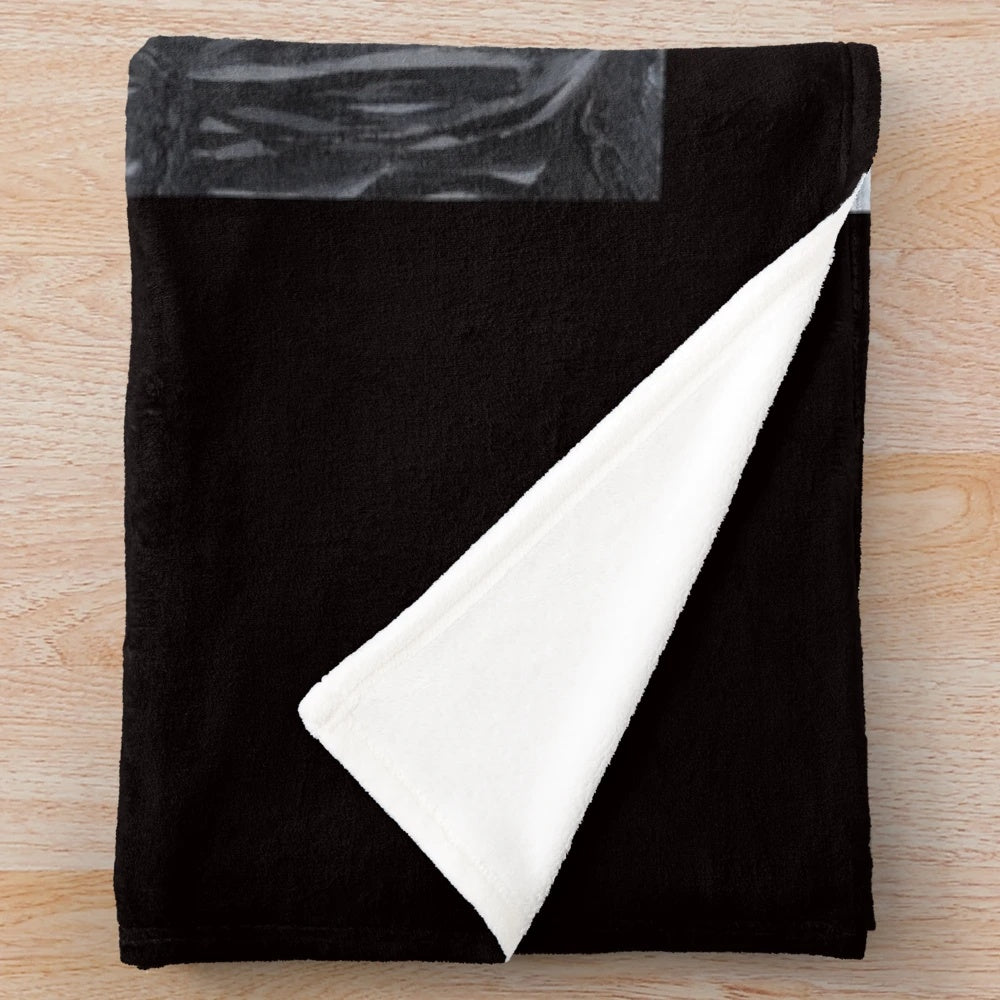 Marilyn Manson painting plush blanket
