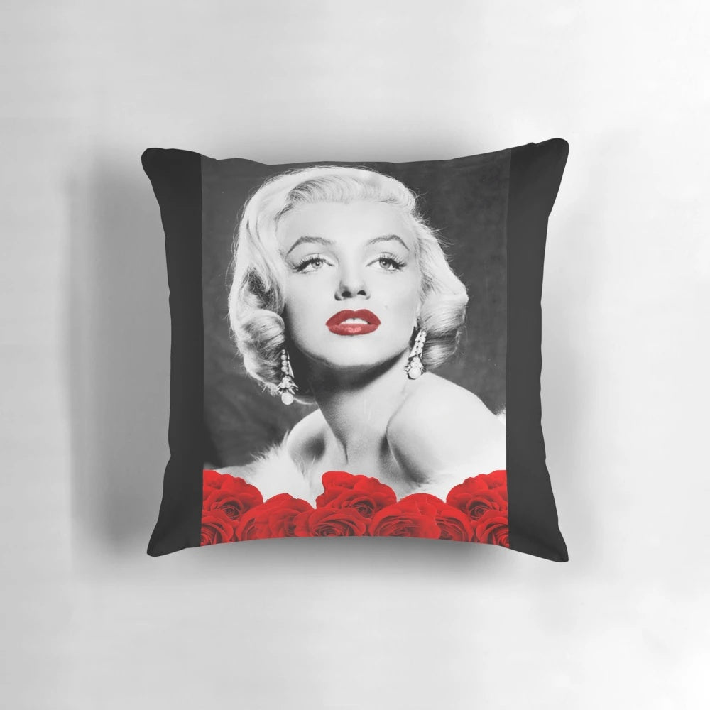 Marilyn Monroe love portrait pillow