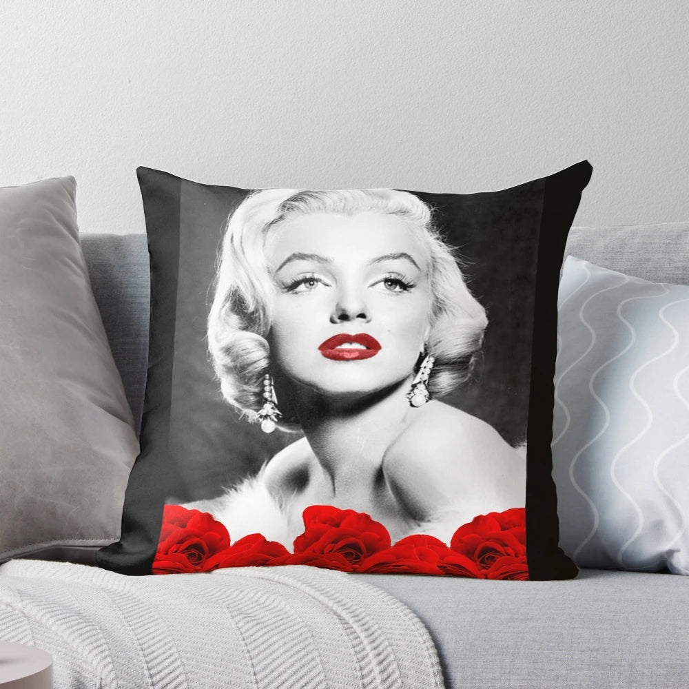 Marilyn Monroe love portrait pillow