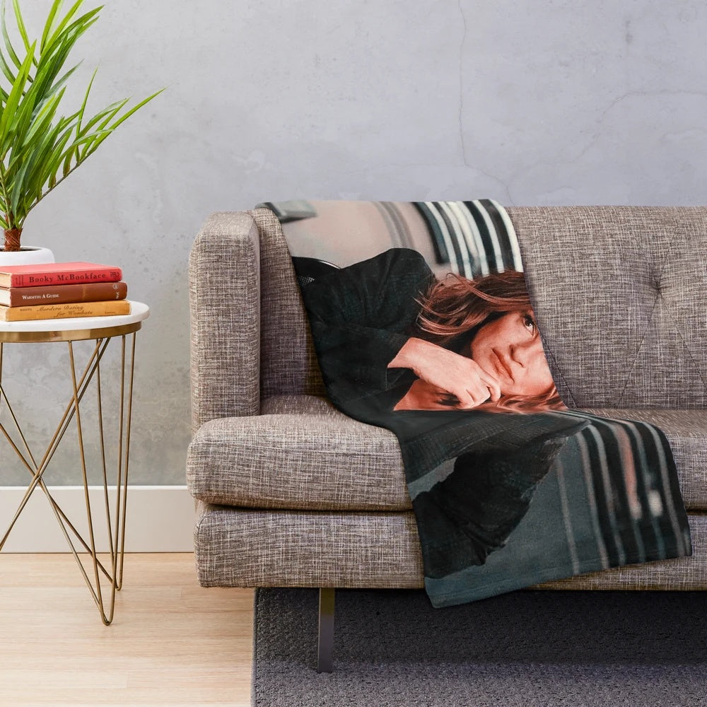 Mariska Hargitay as Olivia Benson from Law & Order: SVU inspired plush blanket