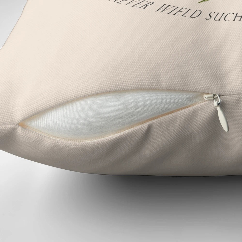 Marjorie Lyrics Pillow - Floral Quote Cushion Featuring Taylor Swift Lyrics
