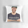 Mark Forster Memes Pillow with Lyrical Smiley Cap Design