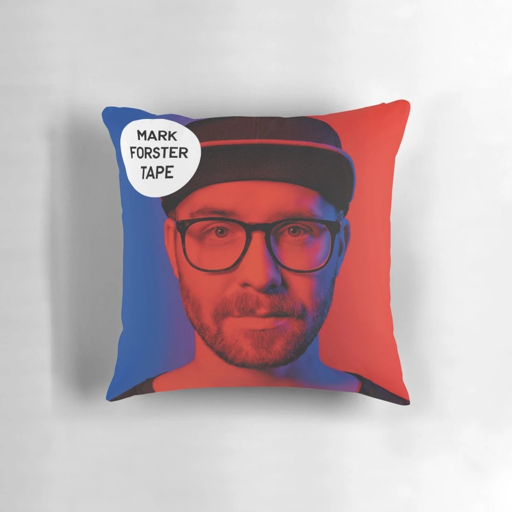 Mark Forster Tape Pillow, a cozy and visually appealing merchandise item for fans of the artist.