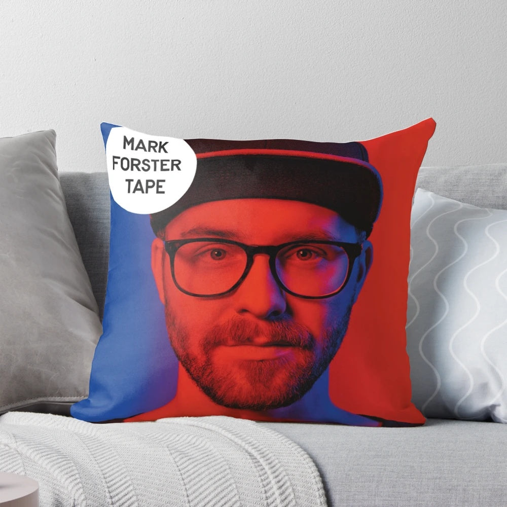 Mark Forster Tape Pillow, a cozy and visually appealing merchandise item for fans of the artist.