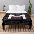 Markiplier-inspired Unus Annus plush blanket with Memento Mori design