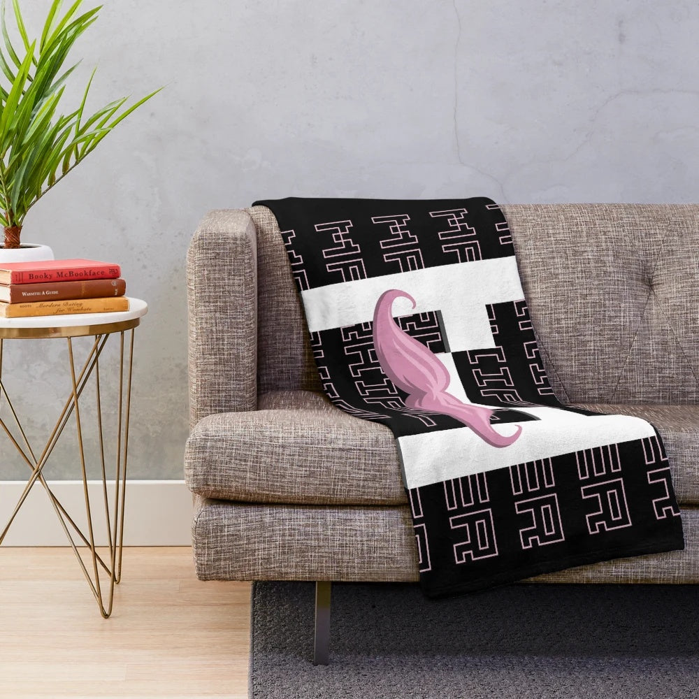 Markiplier-inspired Unus Annus plush blanket with Memento Mori design