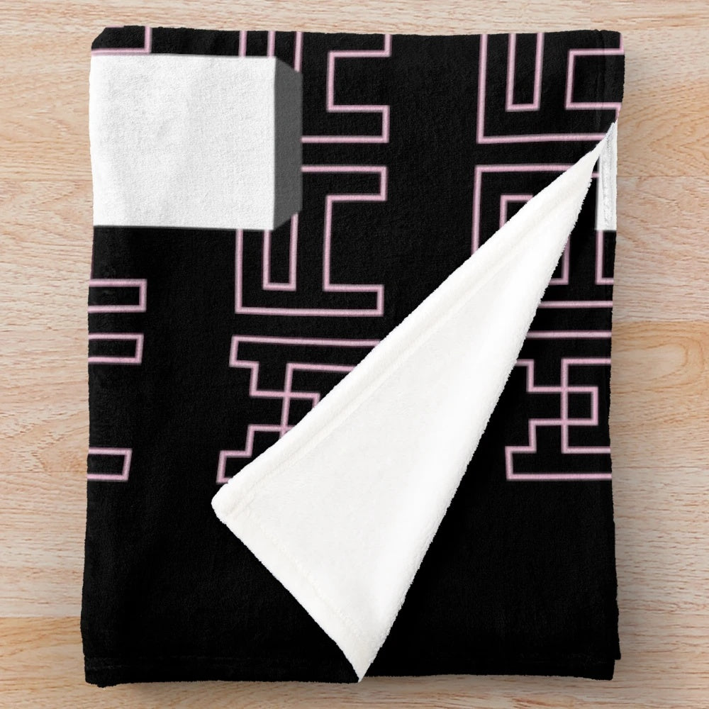 Markiplier-inspired Unus Annus plush blanket with Memento Mori design
