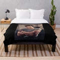 Marlon Brando inspired plush blanket with vintage cinema gangster style