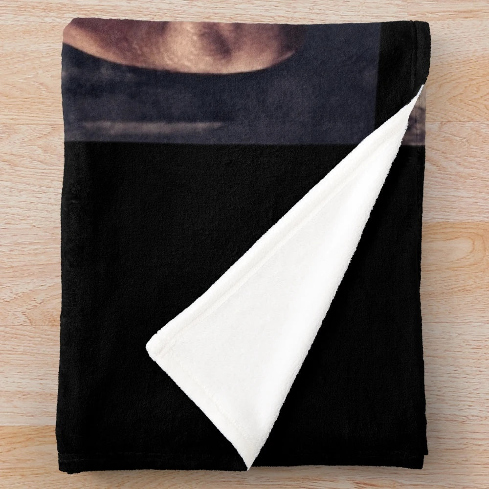 Marlon Brando inspired plush blanket with vintage cinema gangster style