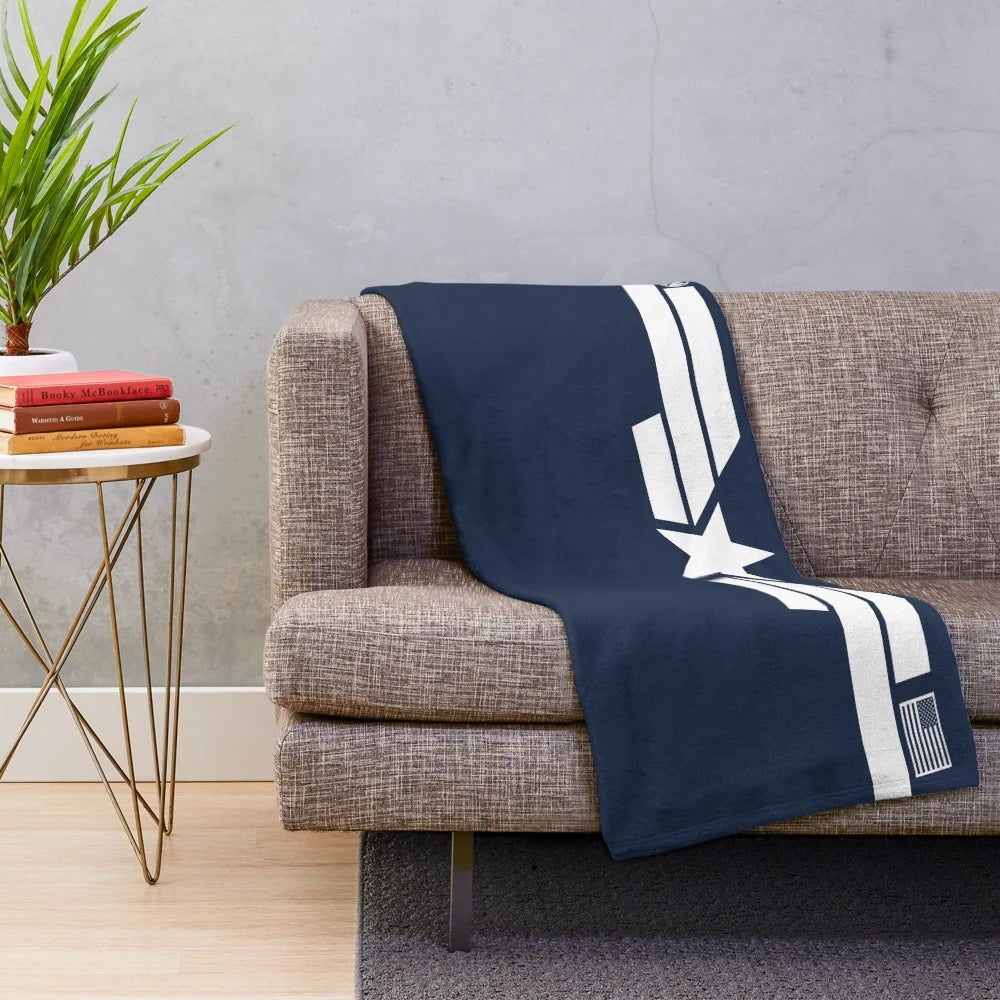 Marvel-inspired Captain America plush blanket