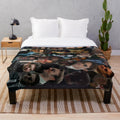 Marvel-inspired devil dare photo collage plush blanket