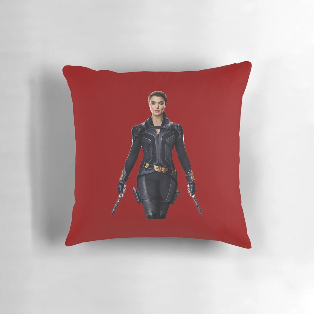 Officially licensed Rachel Weisz Pillow inspired by the Marvel Cinematic Universe and the Black Widow character