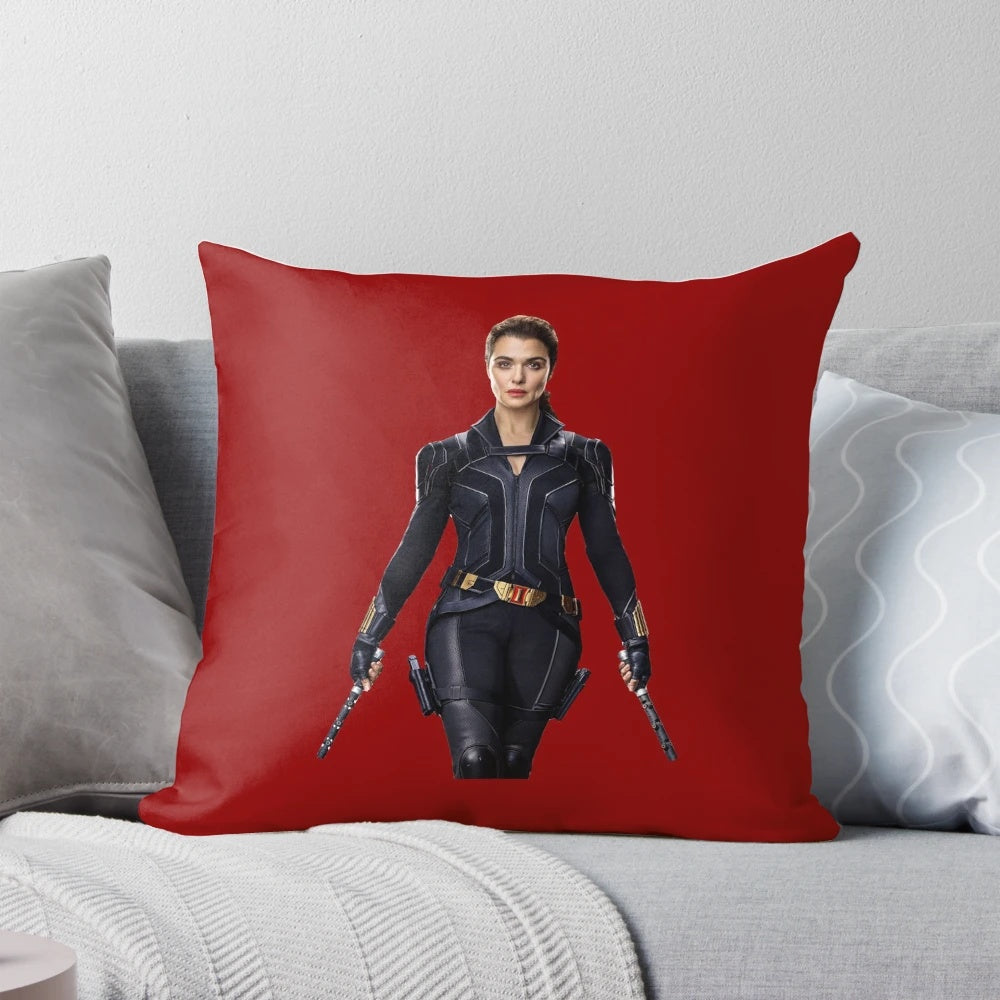 Officially licensed Rachel Weisz Pillow inspired by the Marvel Cinematic Universe and the Black Widow character