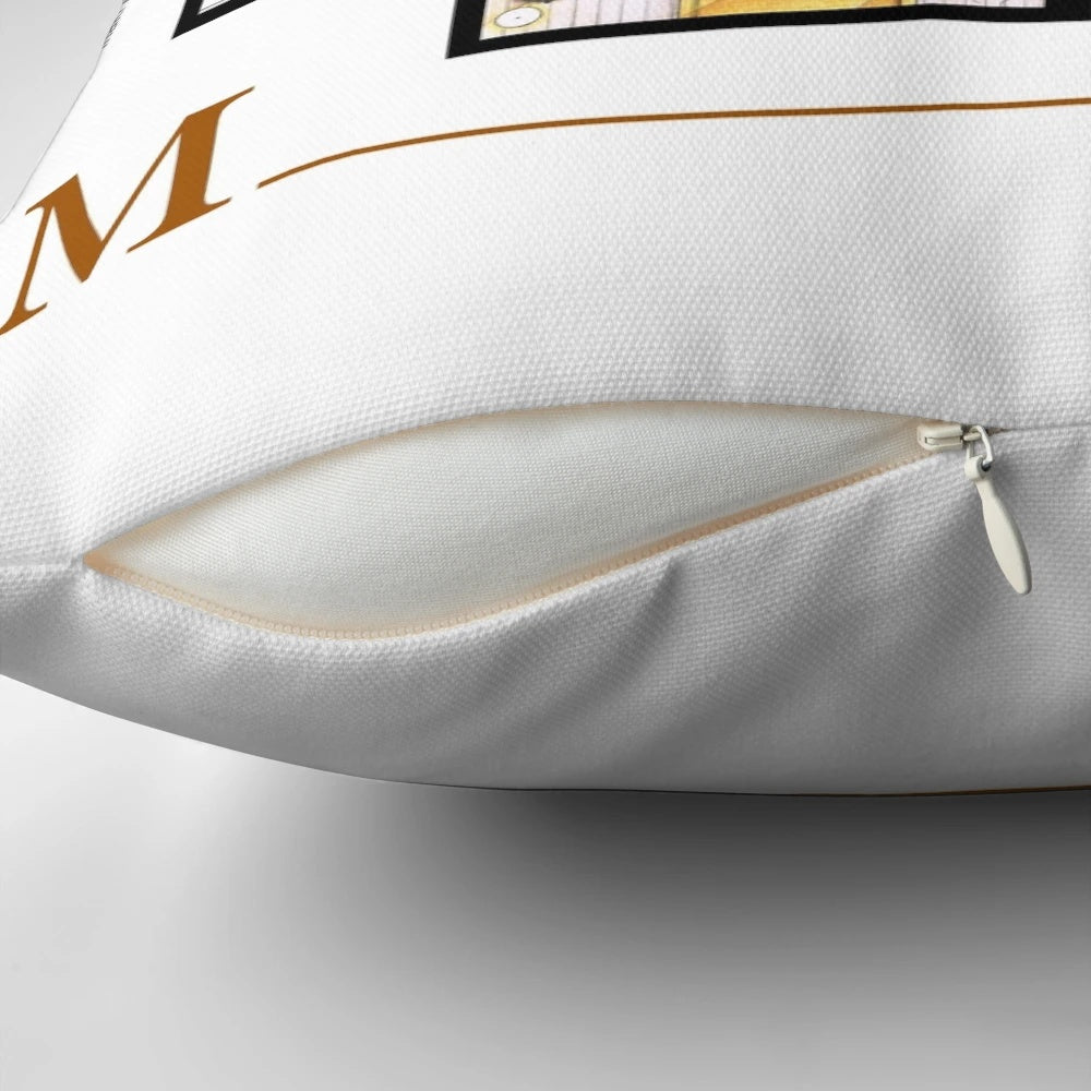 Mary Tyler Moore Show inspired pillow featuring the layout of Mary Richards' apartment