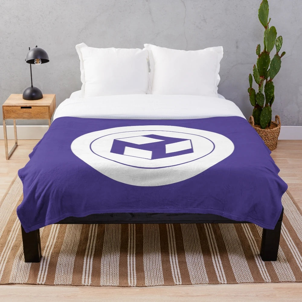 Masculine Antahkarana Yang Plush Blanket with Reiki Symbol