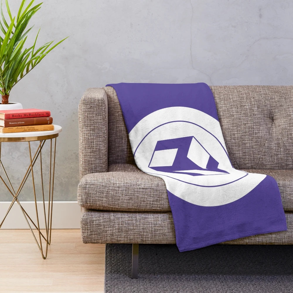 Masculine Antahkarana Yang Plush Blanket with Reiki Symbol