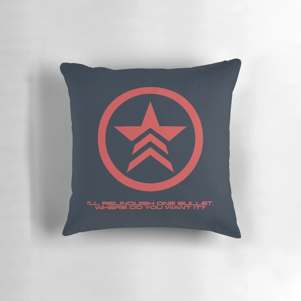 Mass Effect Commander Shepard Renegade Quote Pillow - Plush Gaming Decor