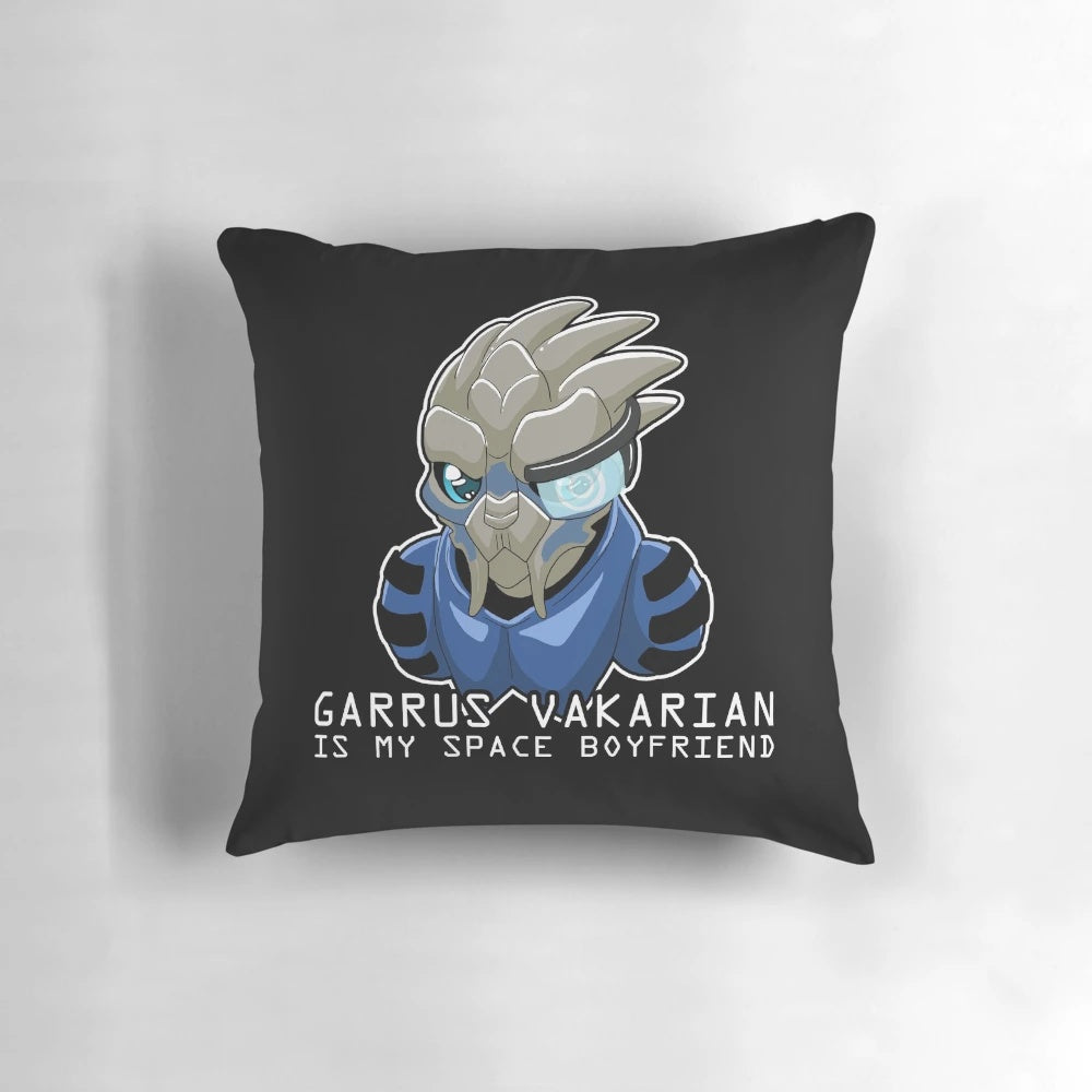 Mass Effect Garrus Vakarian plush pillow, featuring the iconic turian character from the popular video game franchise.