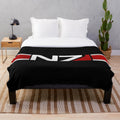Mass Effect-inspired N7 plush blanket with Shepard logo