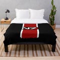 Mass Effect inspired N7 plush blanket featuring the iconic N7 logo