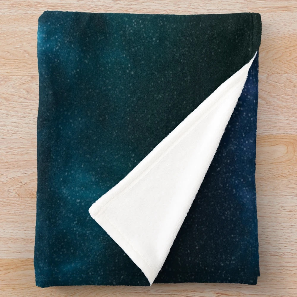 Mass Effect Normandy SR1 plush blanket featuring nebula and stars