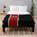 Mass Effect-inspired vertical N7 plush blanket with Commander Shepard design