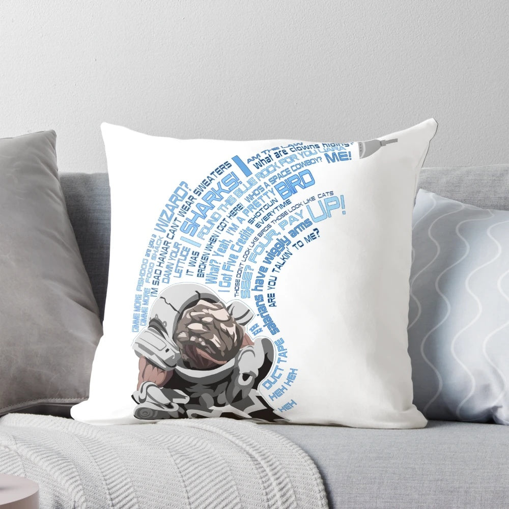 Mass Effect Krogan Shower Grunt Pillow - Soft, Decorative Pillow for Fans of the Bioware Video Game Series