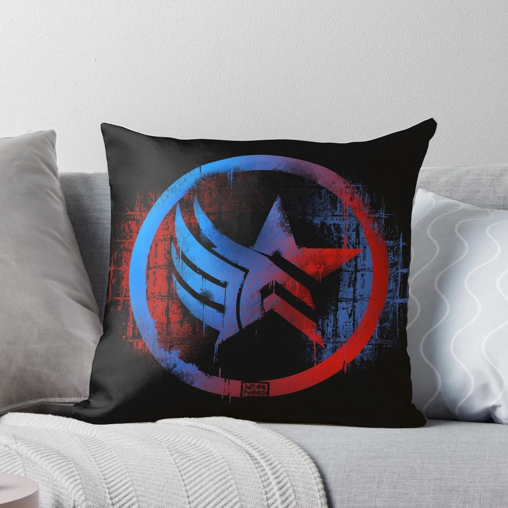 Mass Effect Renegade and Paragon Inspired Collector's Pillow featuring Commander Shepard's iconic N7 logo