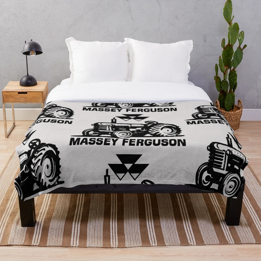 Massey Ferguson Tractors Plush Blanket
