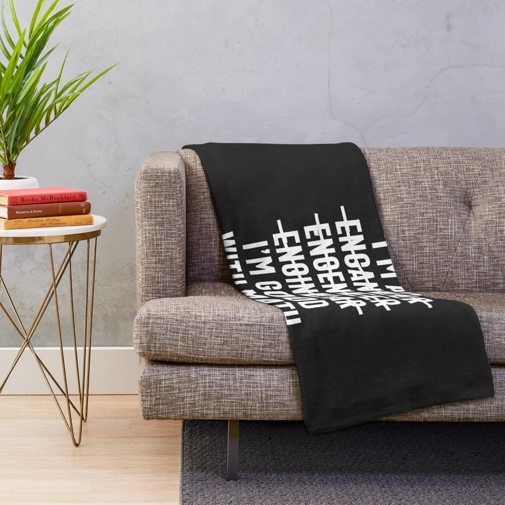 Cozy plush blanket with "Engineer. I'm Good With Math" design, perfect for math and engineering lovers