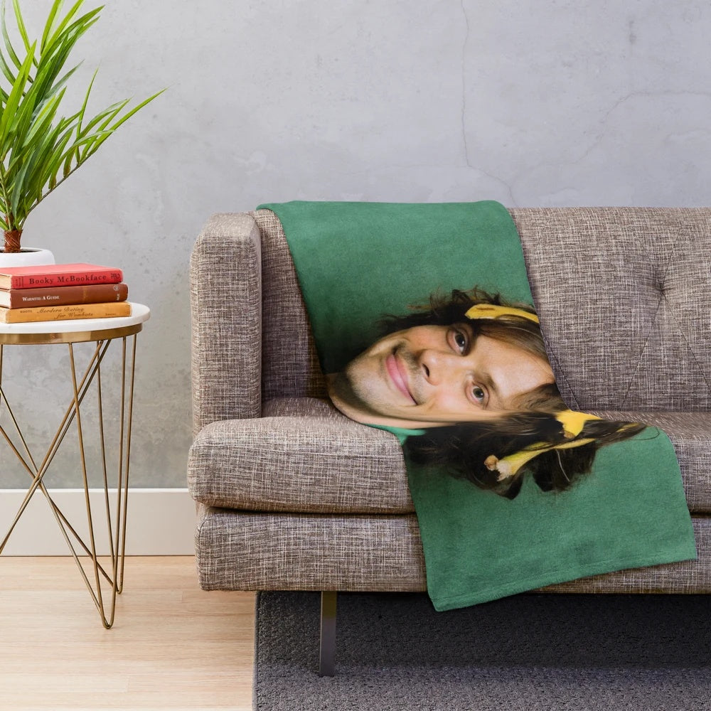 Mathew Gray Gubler plush blanket featuring the actor from Criminal Minds
