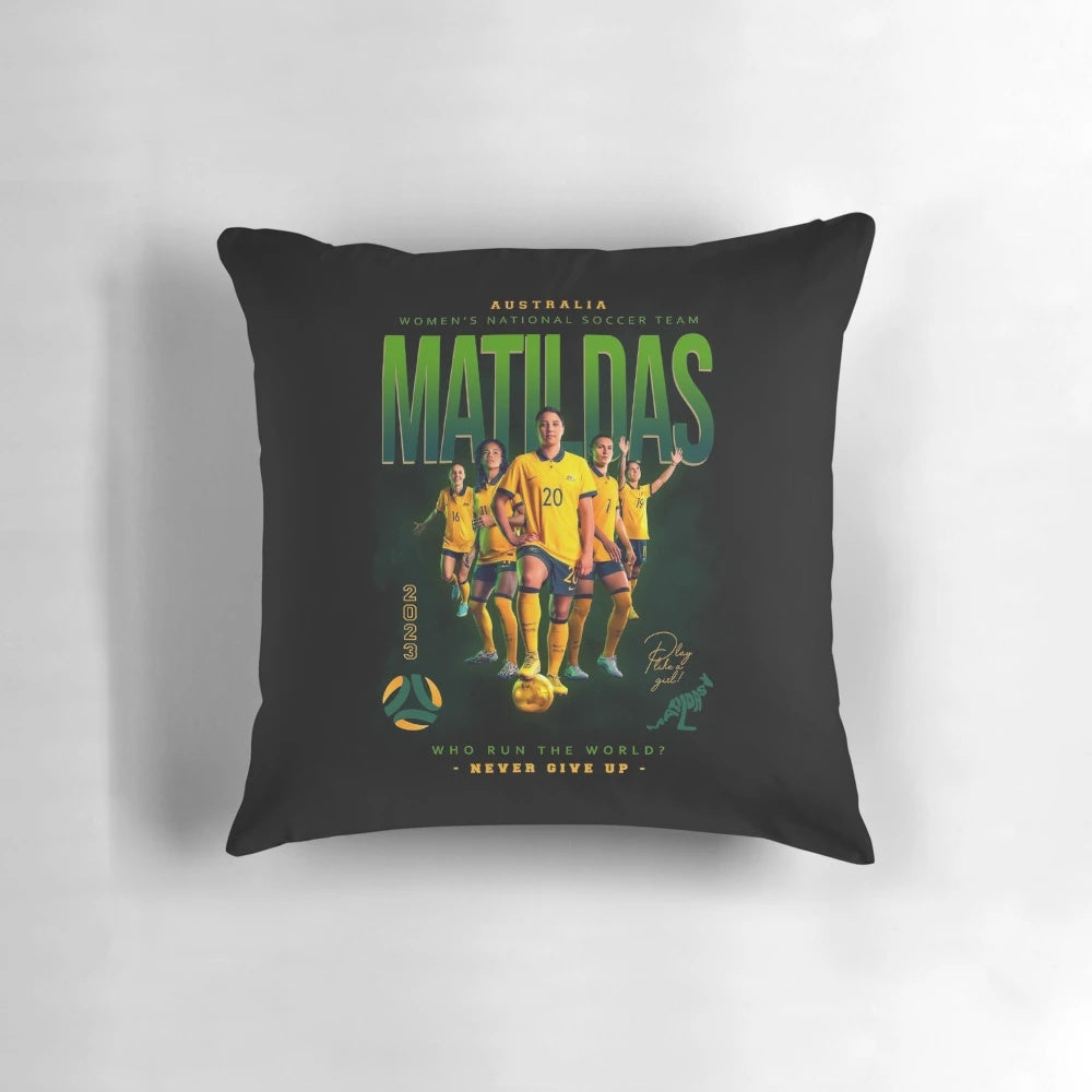 Matildas Pillow featuring the Australian Women's National Soccer Team crest