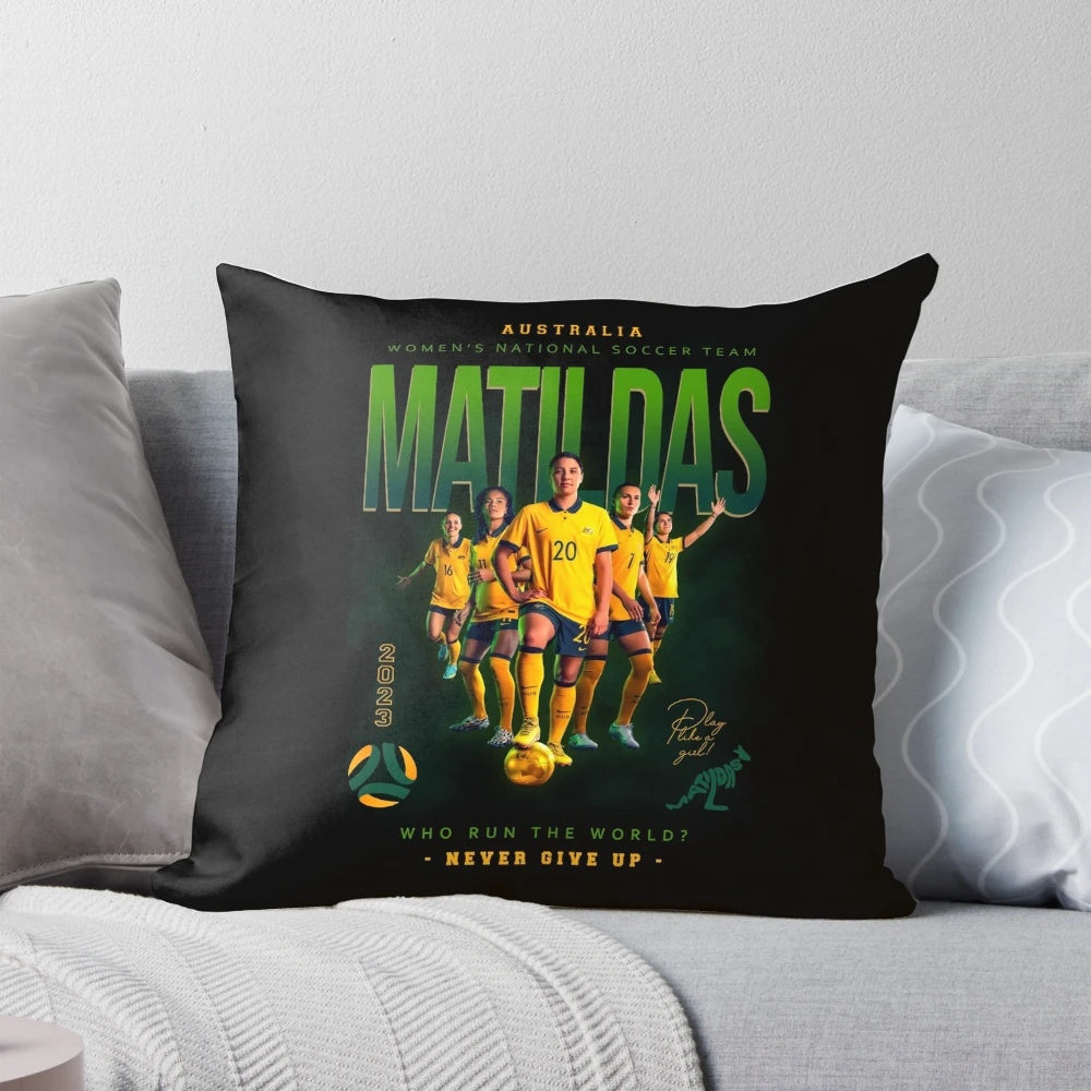 Matildas Pillow featuring the Australian Women's National Soccer Team crest