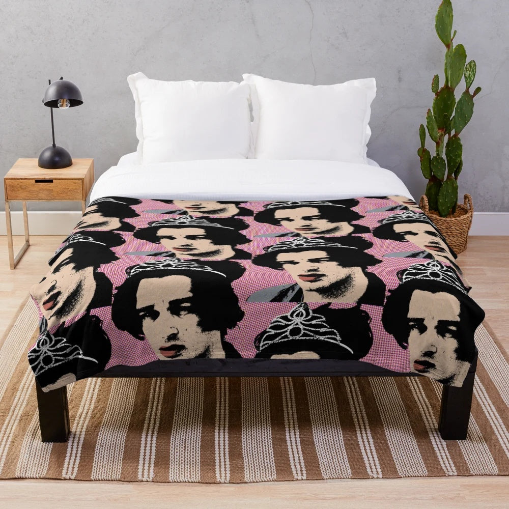 Matt Healy inspired pop art plush blanket