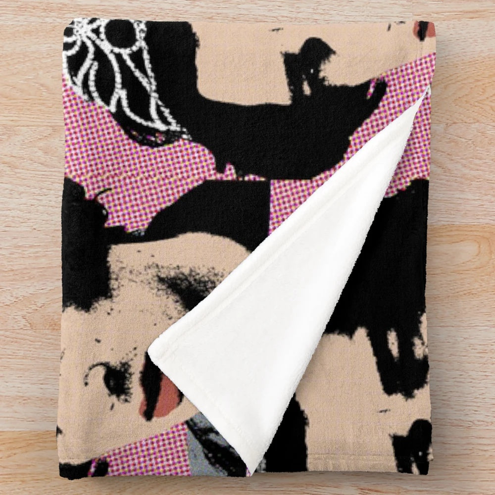 Matt Healy inspired pop art plush blanket