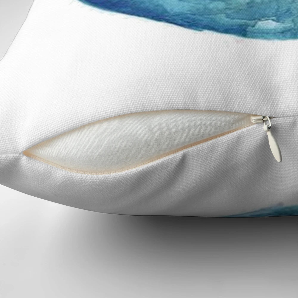 Christian inspirational world map pillow with Matthew 28:19 verse