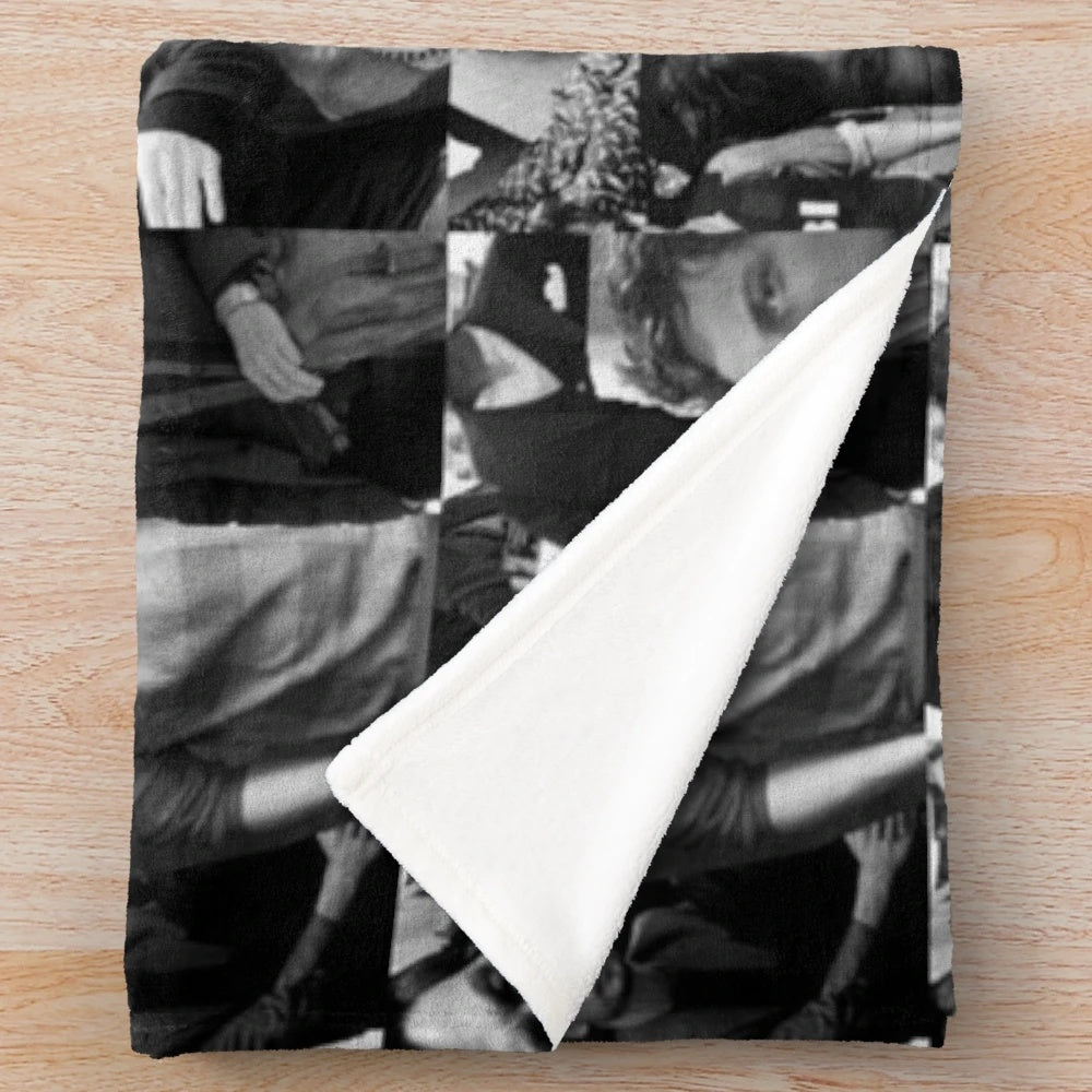 Matthew Gray Gubler Inspired Collage Plush Blanket