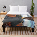 Matthew Gray Gubler inspired plush blanket with pumpkin design