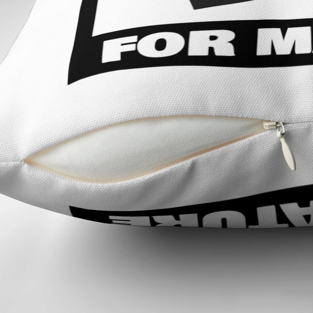 Mature Content Pillow with Parental Advisory Label