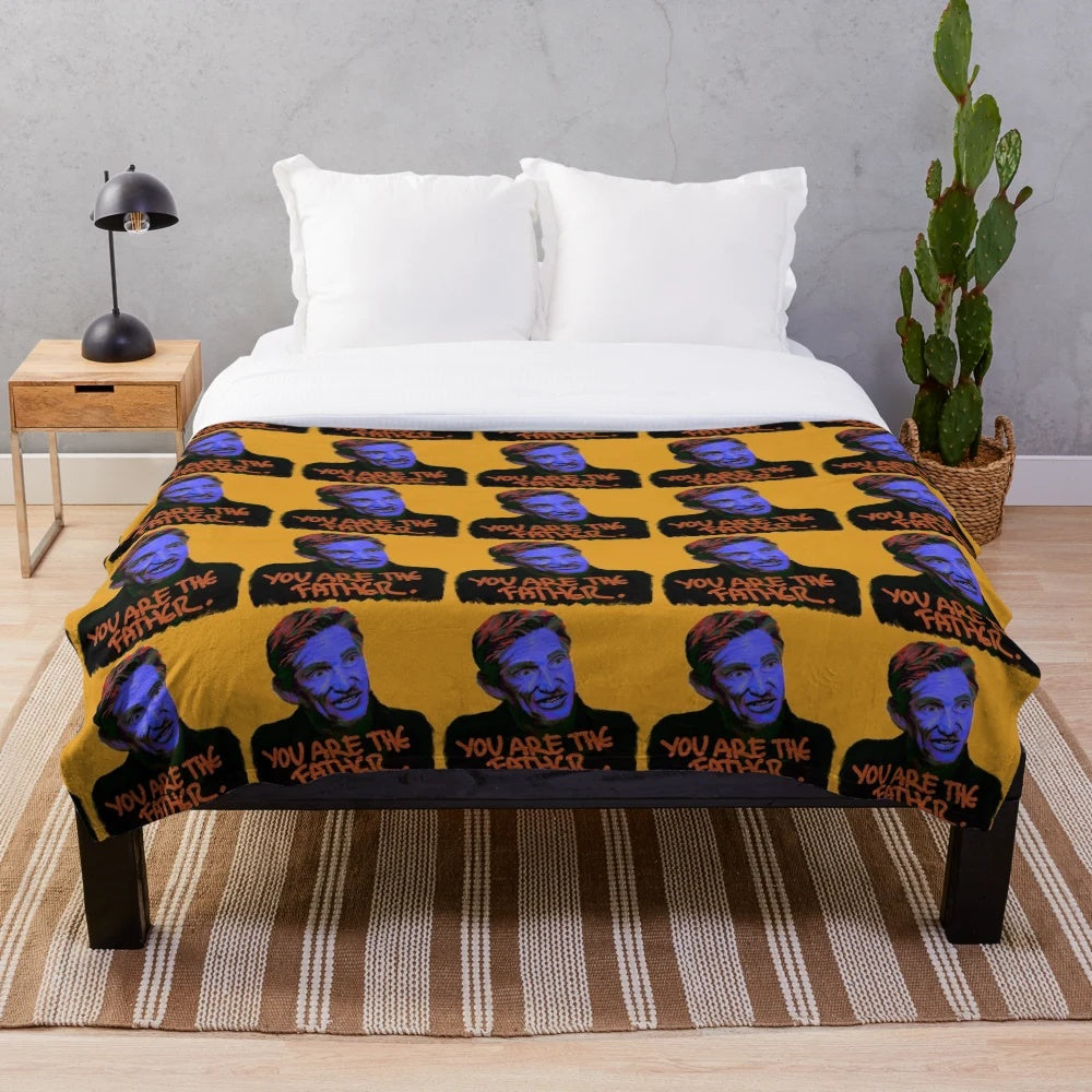 Maury Povich inspired plush blanket featuring pop art design