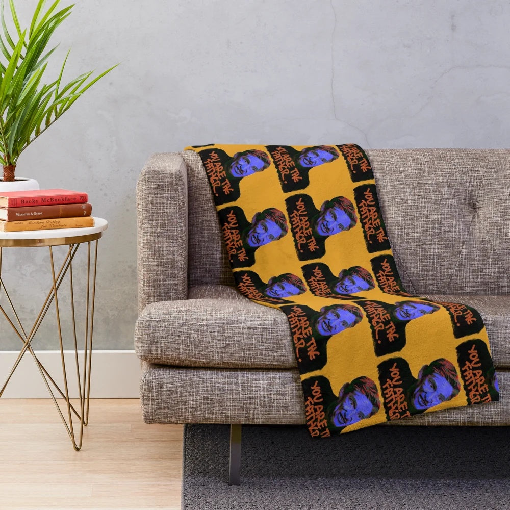 Maury Povich inspired plush blanket featuring pop art design