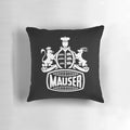 Mauser Crest Pillow featuring the iconic Mauser crest, a symbol of German military history