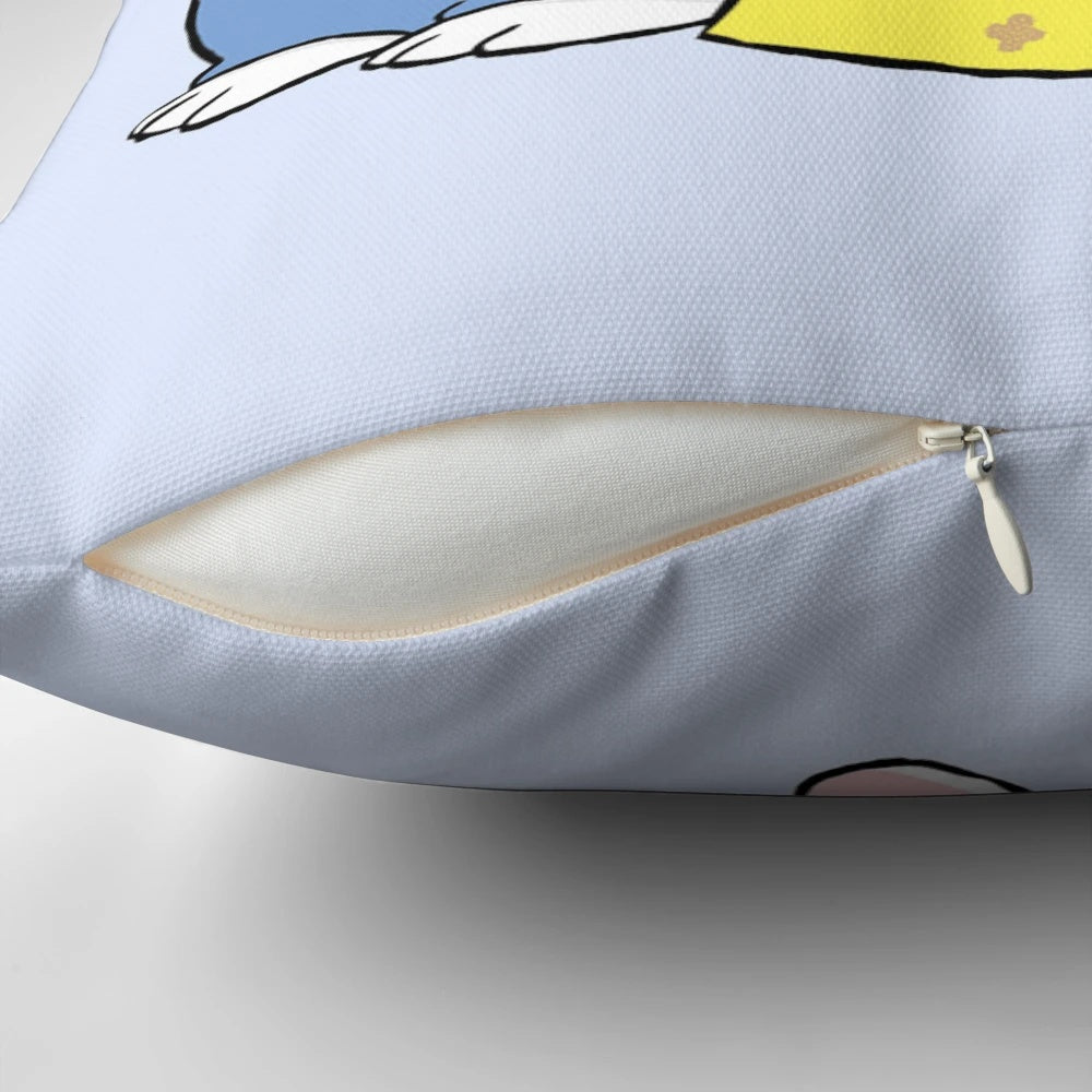 Colorful pillow featuring the beloved characters Max and Ruby from the popular Nick Jr. cartoon show